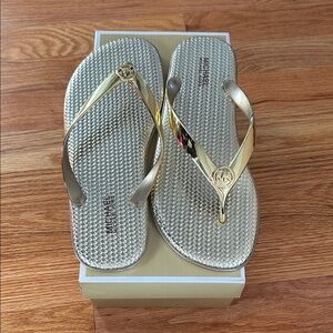 Michael Kors Metallic Gold Sandals